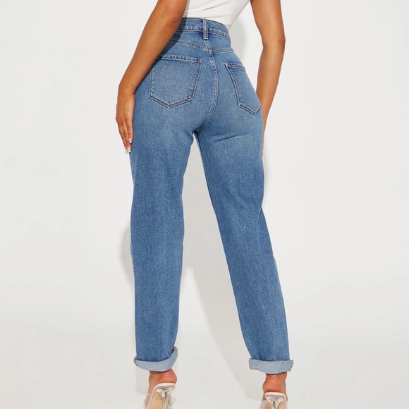 Fashion Nova - I got it from my mama jeans - medium wash - Picture 2 of 14